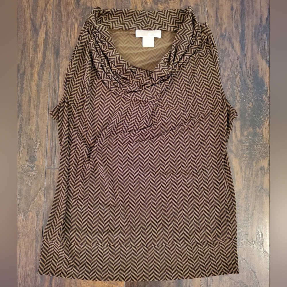 Michael Michael Kors Scoop Neck Blouse Sleeveless Size L